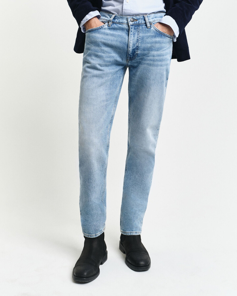 slim-fit-jeans – hellblau vintage