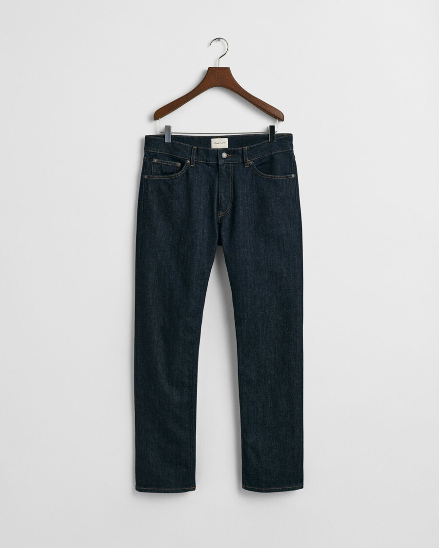 jeans mit regulärer passform – dunkelblau
