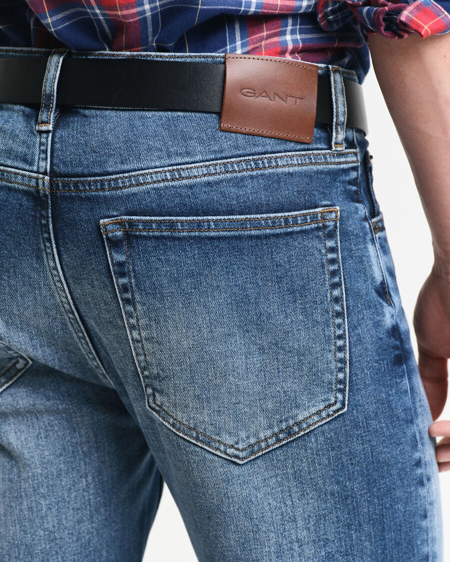 regular fit jeans - mittelblau vintage