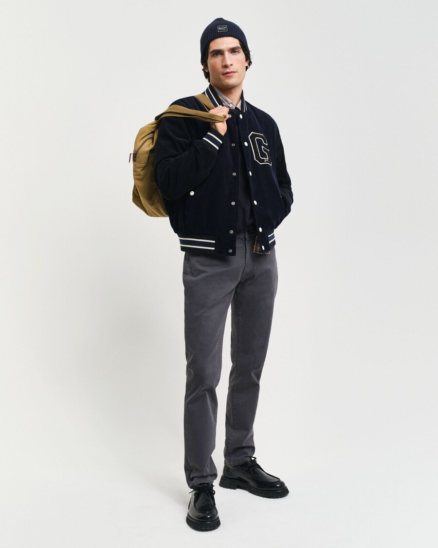slim fit desert jeans – anthrazit