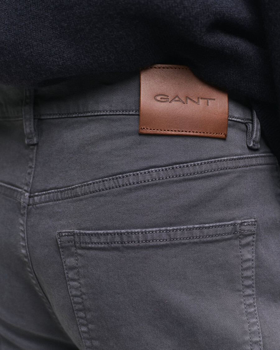slim fit desert jeans – anthrazit