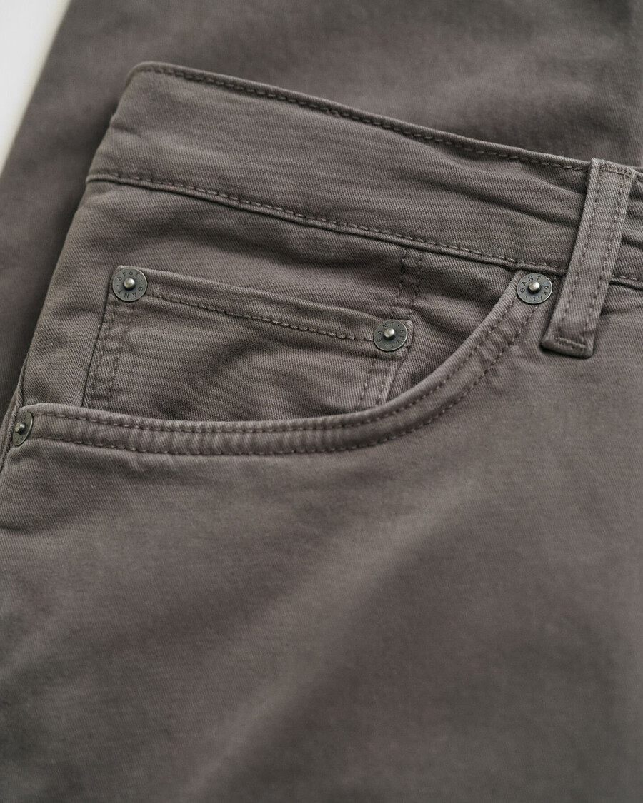 slim fit desert jeans – anthrazit