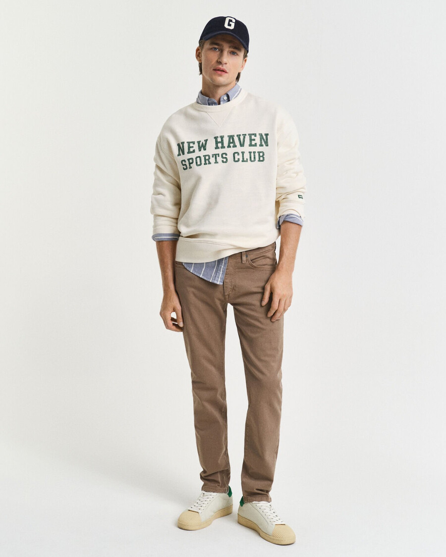 slim fit desert jeans – desert brown