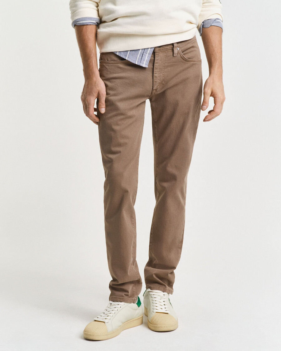 slim fit desert jeans – desert brown