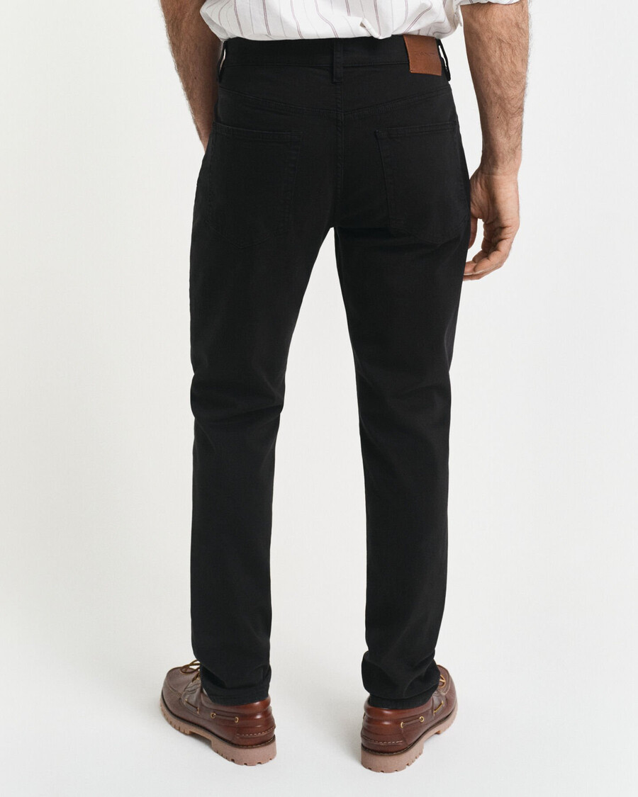 slim fit desert jeans – schwarz