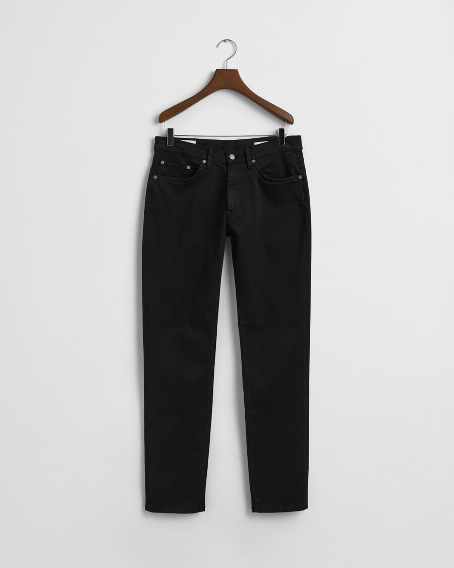 slim fit desert jeans – schwarz