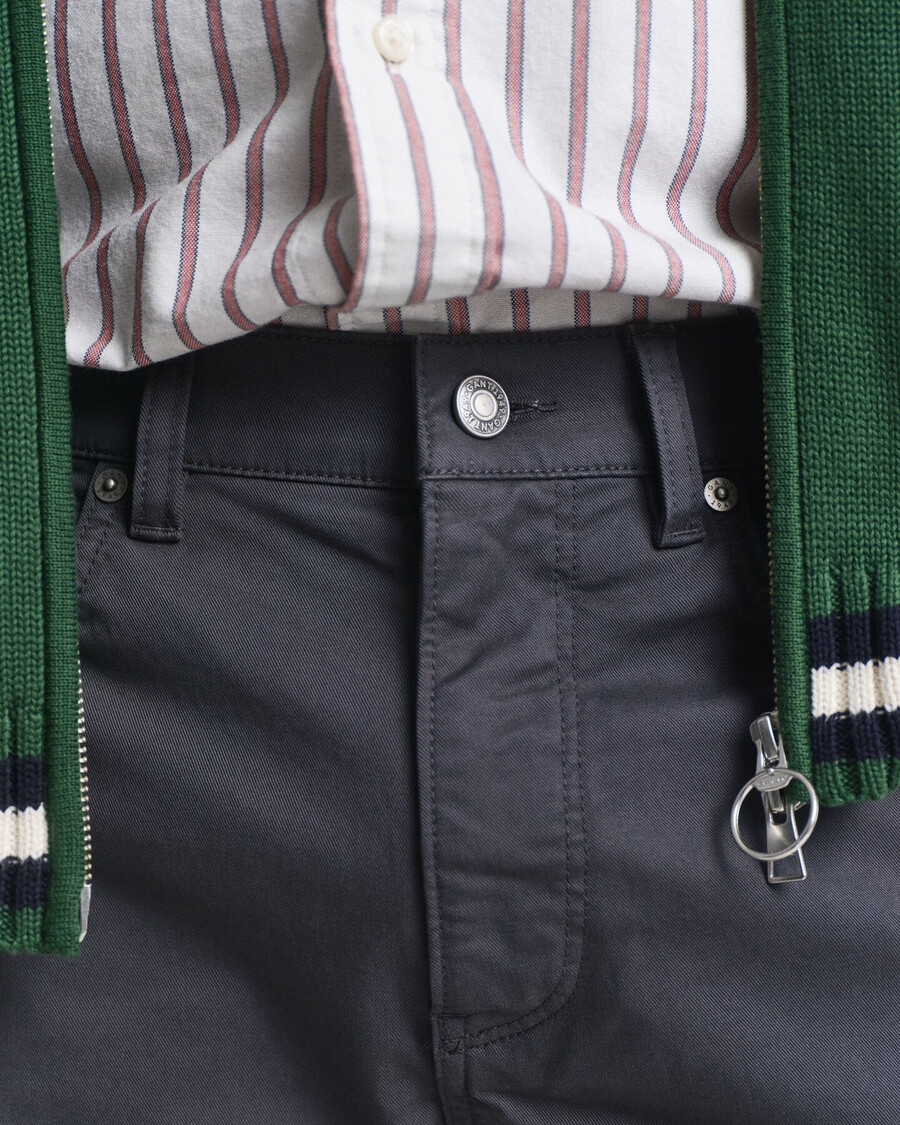 desert jeans mit regulärer passform – anthrazit
