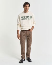 desert jeans in regulärer passform – wüstenbraun