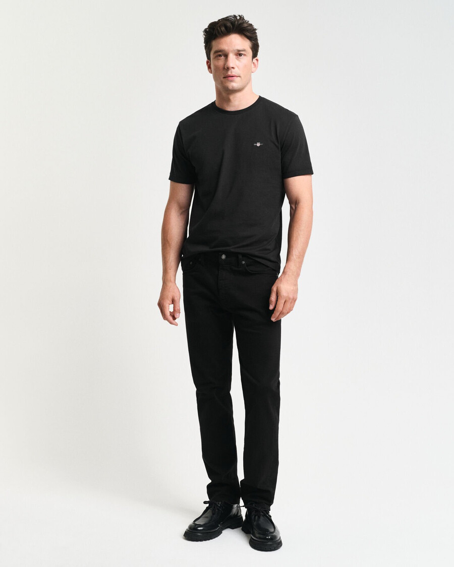 desert jeans mit regulärer passform – schwarz