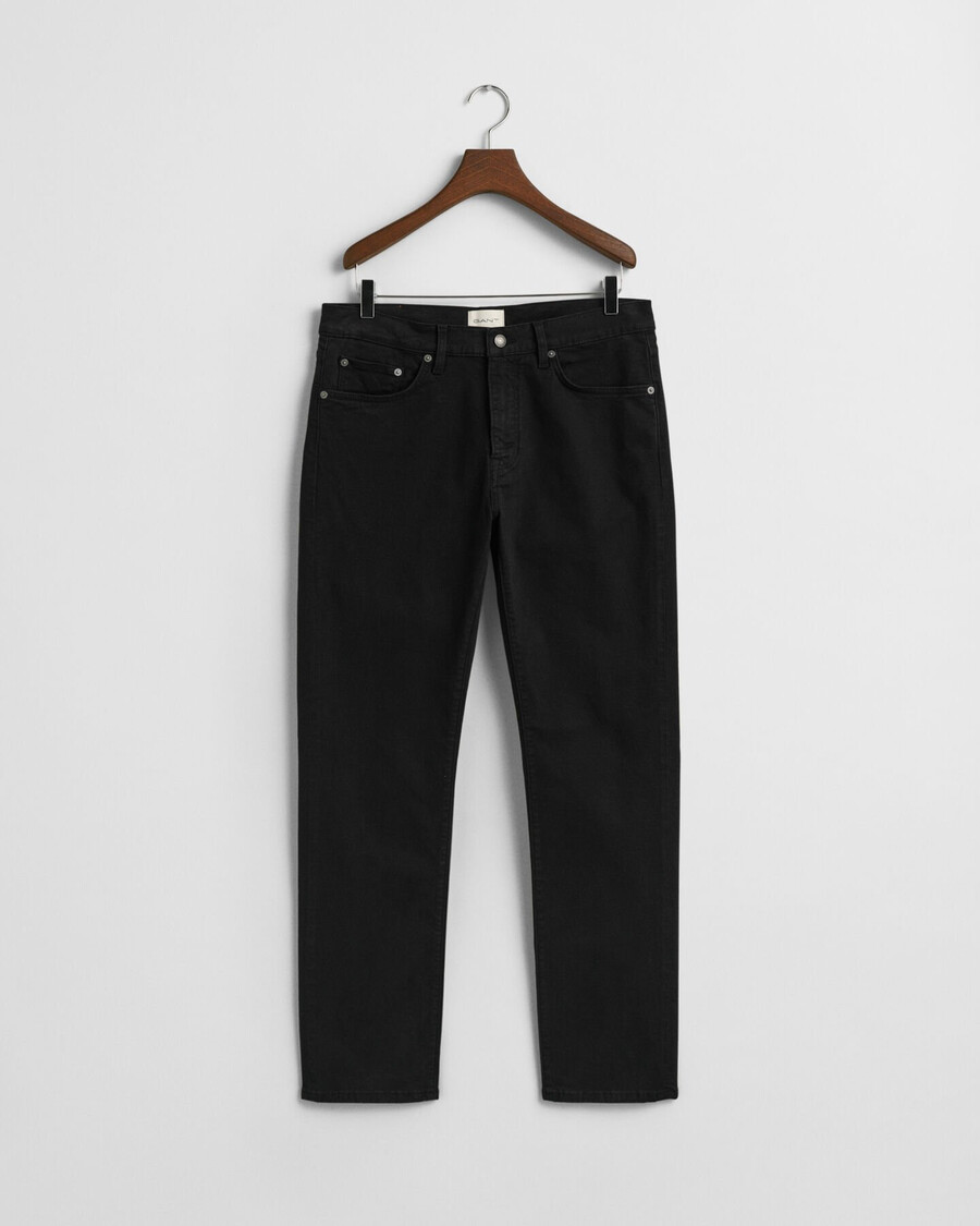 desert jeans mit regulärer passform – schwarz