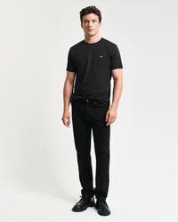 desert jeans mit regulärer passform – schwarz