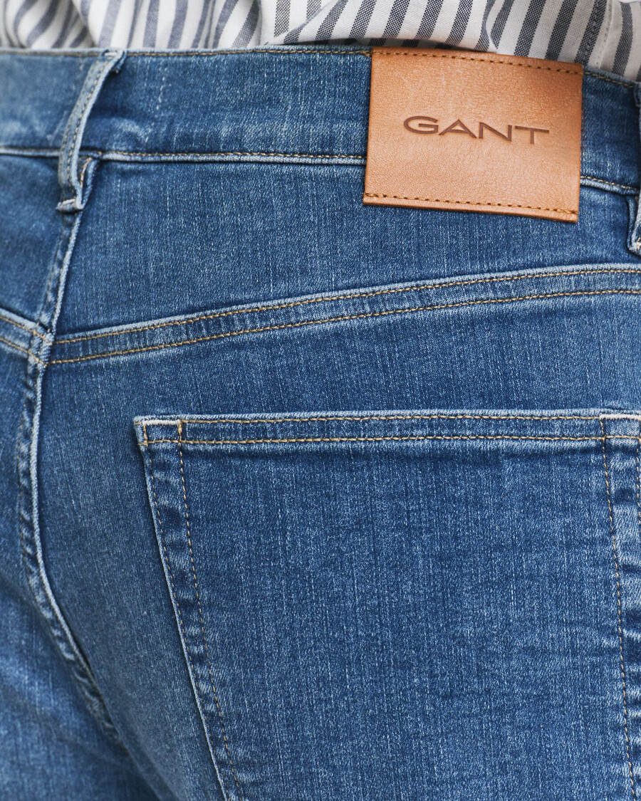 extra slim fit active recover jeans - mittelblau eingetragen