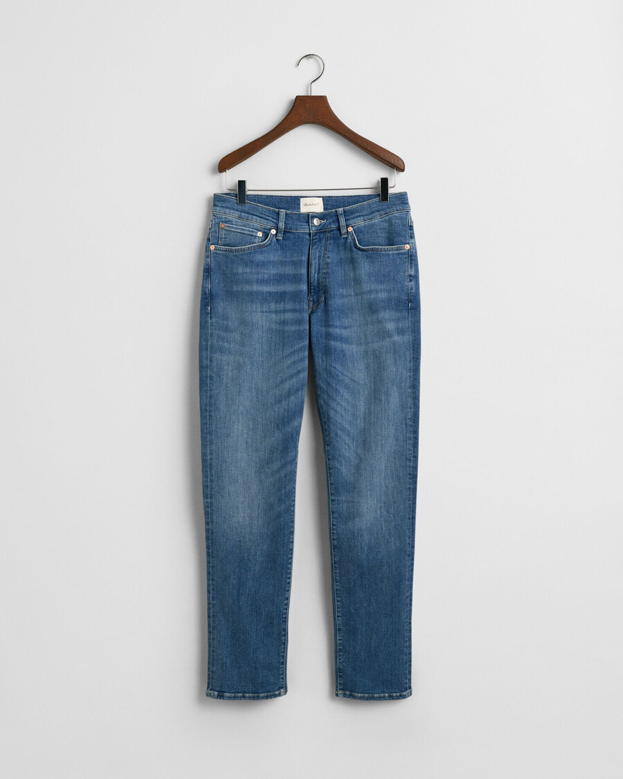 extra slim fit active recover jeans - mittelblau eingetragen