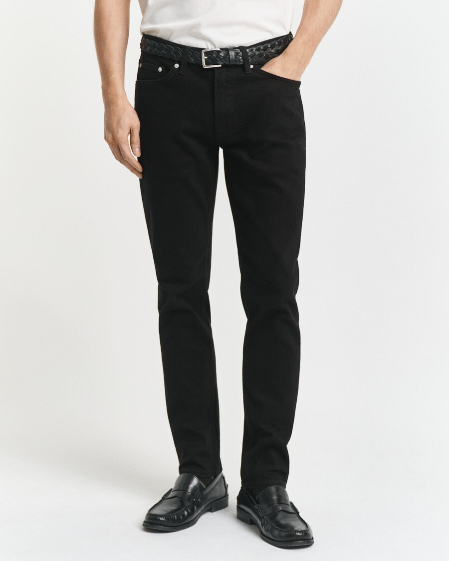slim fit stay black jeans - schwarz