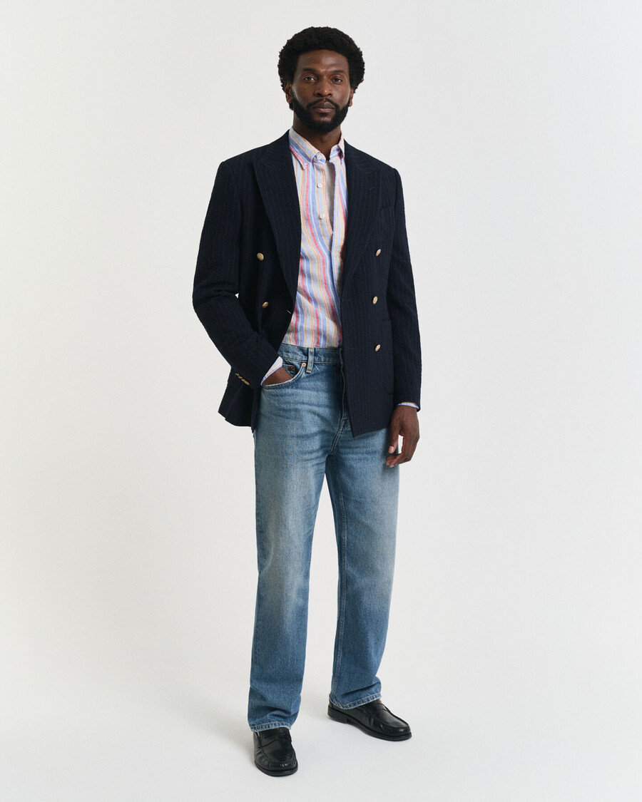 straight fit jeans - halbhellblau vintage