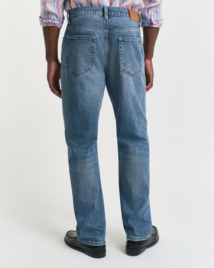 straight fit jeans - halbhellblau vintage