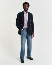 straight fit jeans - halbhellblau vintage