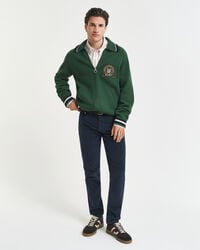 schmal geschnittene cordjeans – abendblau