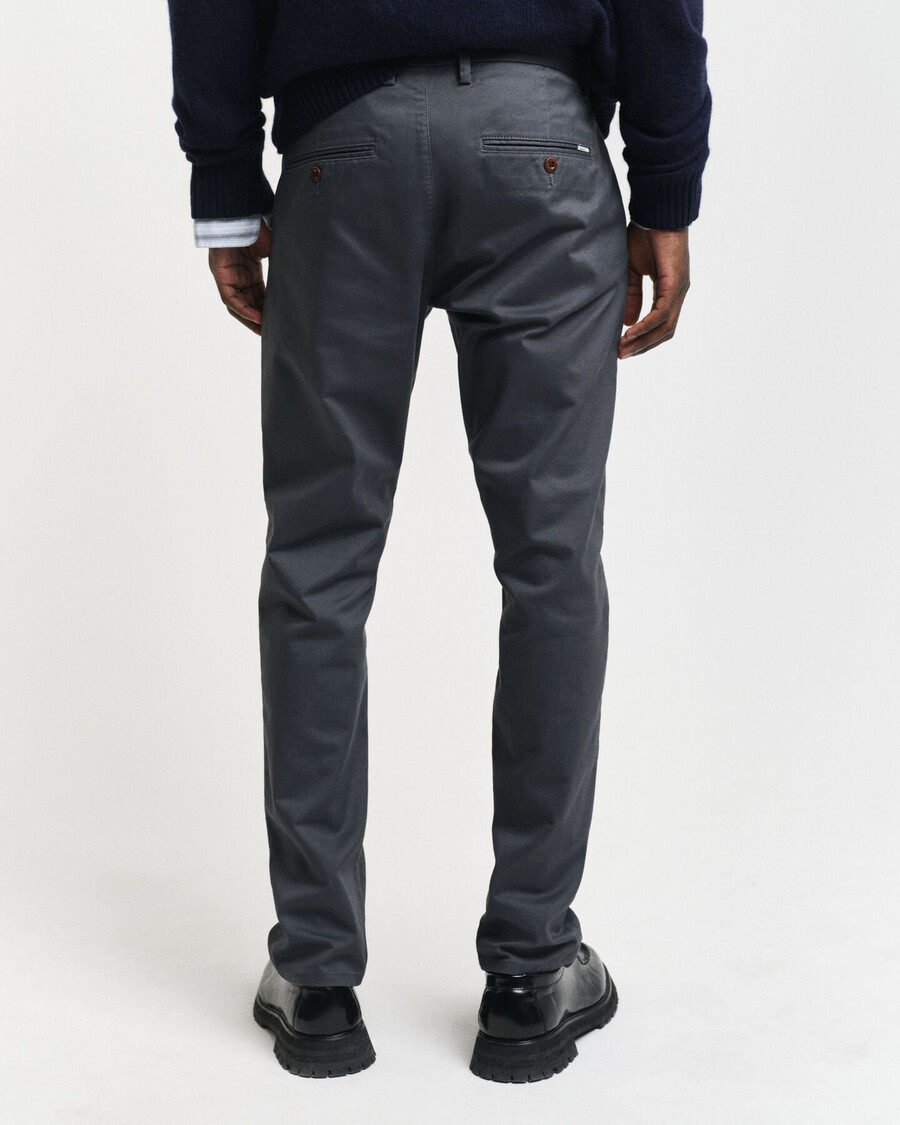 slim fit chinos – anthrazit