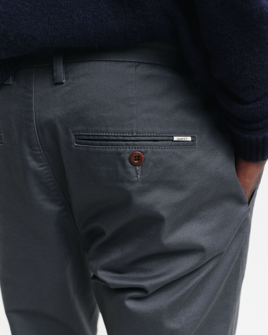slim fit chinos – anthrazit