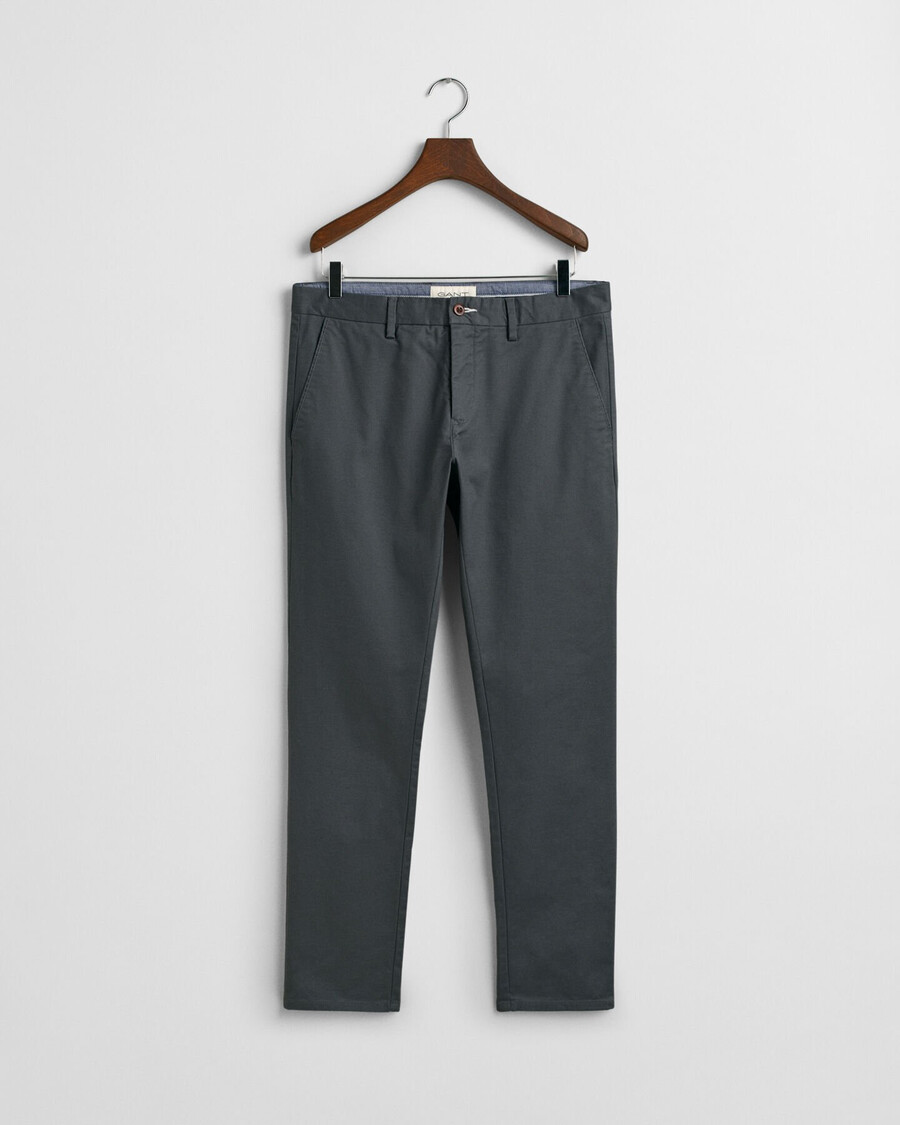 slim fit chinos – anthrazit