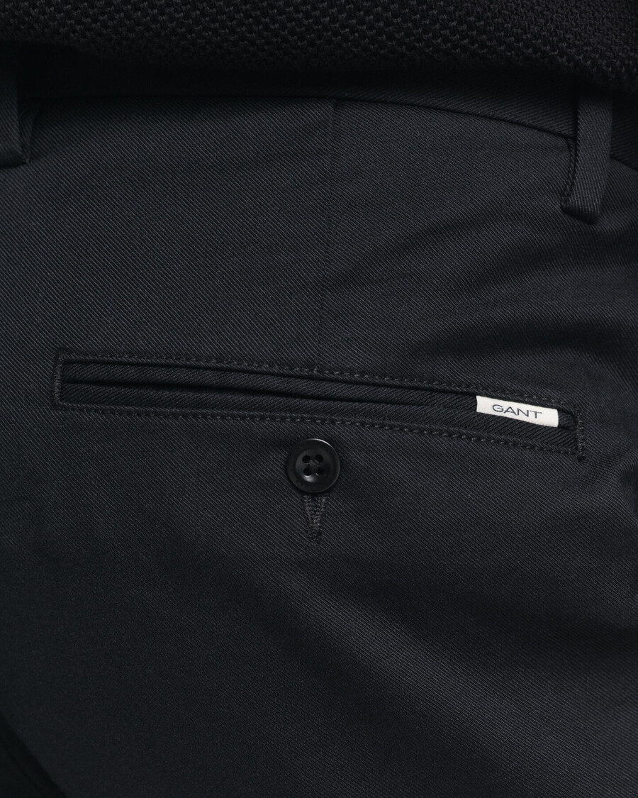 slim fit chinos – schwarz