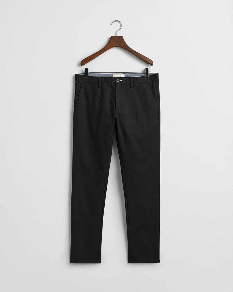 slim fit chinos – schwarz