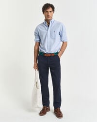 slim fit twill chinos - marine