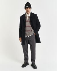 twill-chinos mit normaler passform – anthrazit