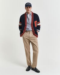 chinos aus twill in regulärer passform – dunkelkhaki