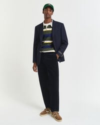 cord-chinos in regulärer passform – abendblau