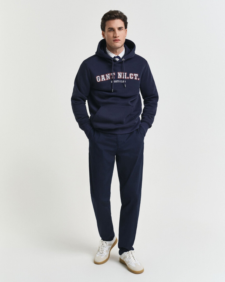 chinos in regulärer passform – marine
