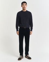 schmal geschnittene cord-chinos – abendblau
