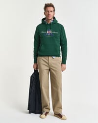 chinos aus baumwoll-twill in bequemer passform – helltaupe