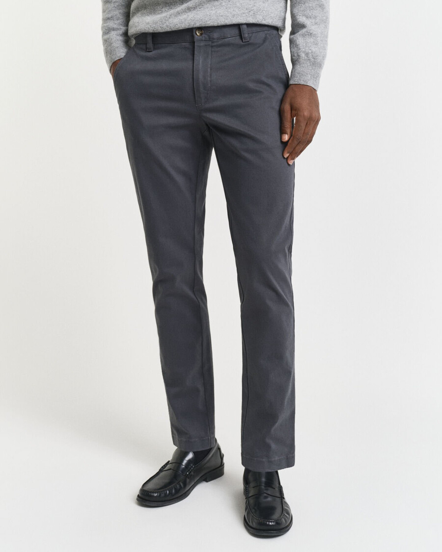 slim fit super comfort chinos - anthrazit