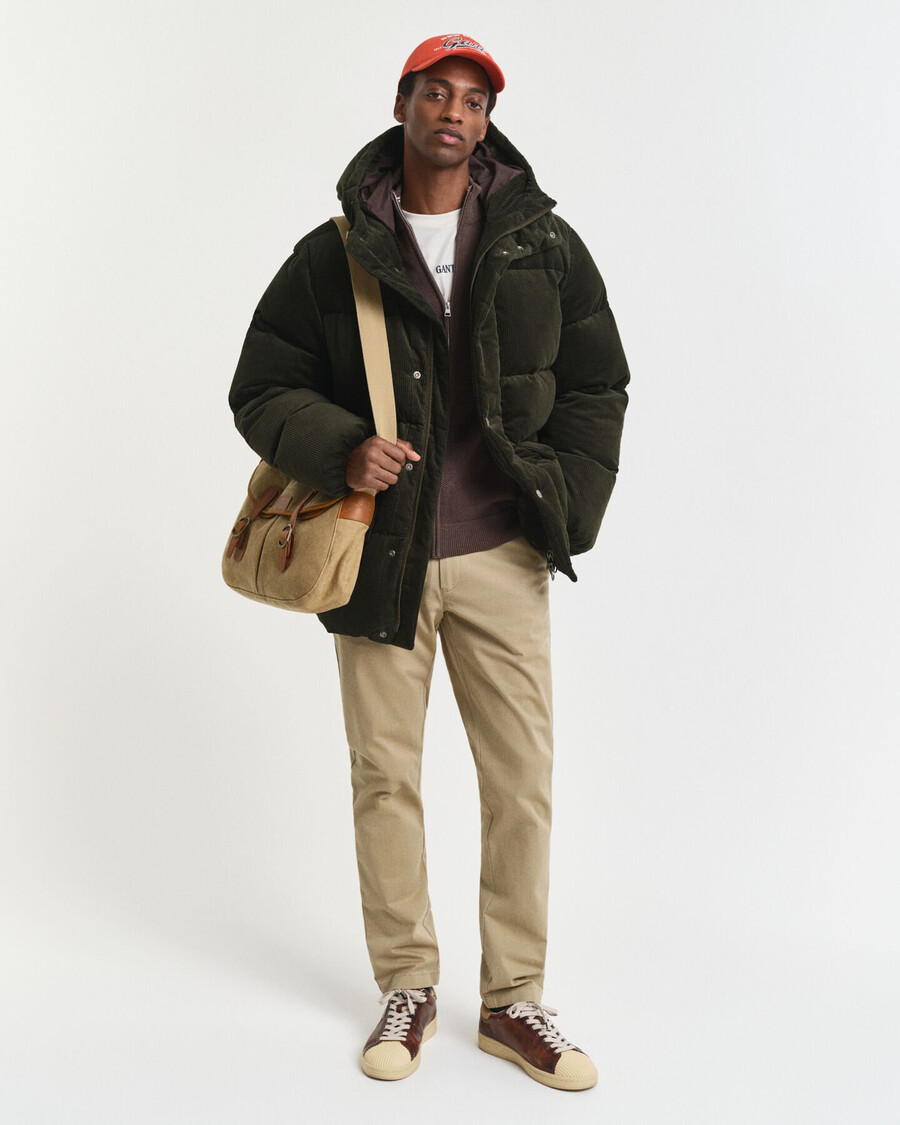 slim fit super comfort chinos – dunkelkhaki