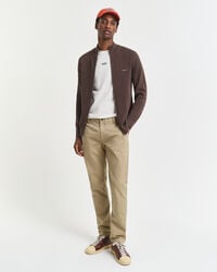 slim fit super comfort chinos – dunkelkhaki