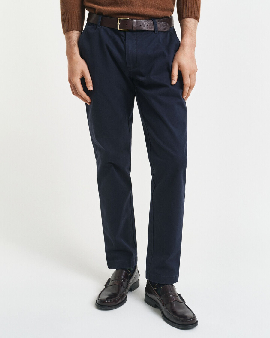 slim fit super comfort chinos – abendblau