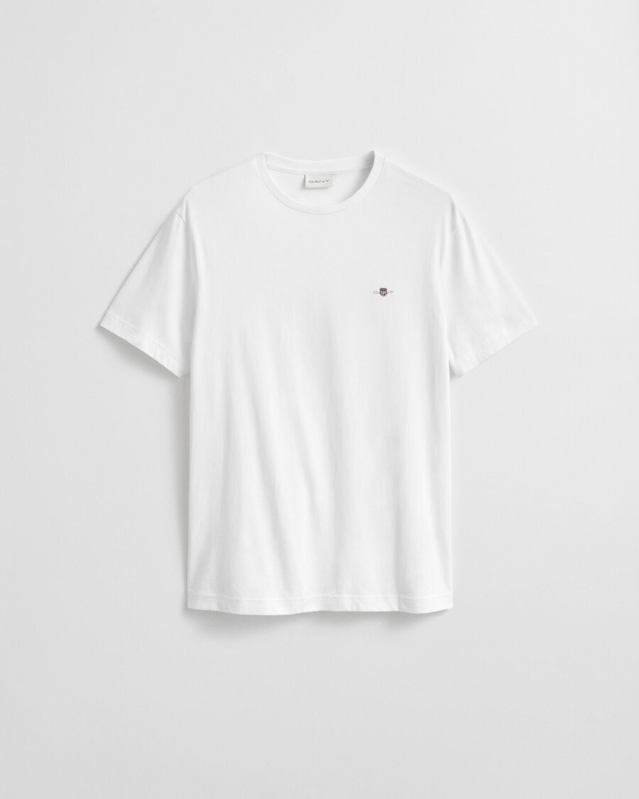 regular fit shield t-shirt – weiß