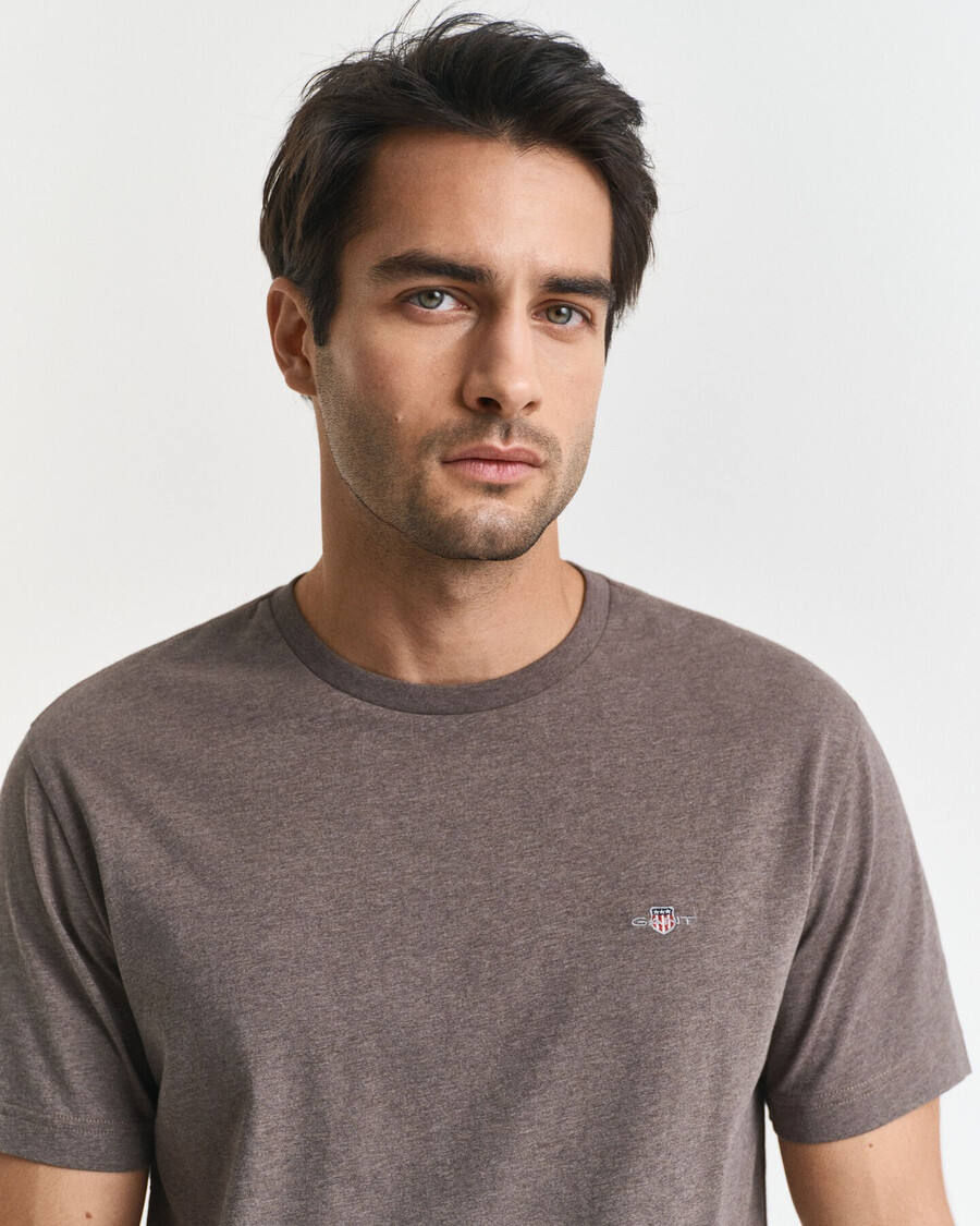 regular fit shield t-shirt – seawood melange