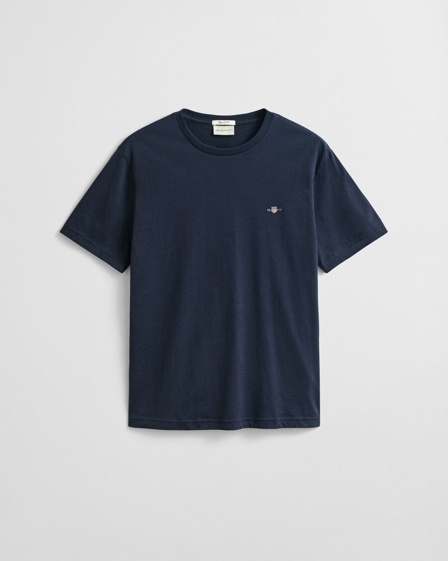 regular fit shield t-shirt – abendblau