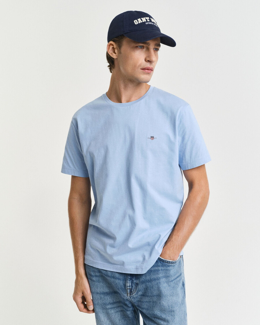 regular fit shield t-shirt – capriblau