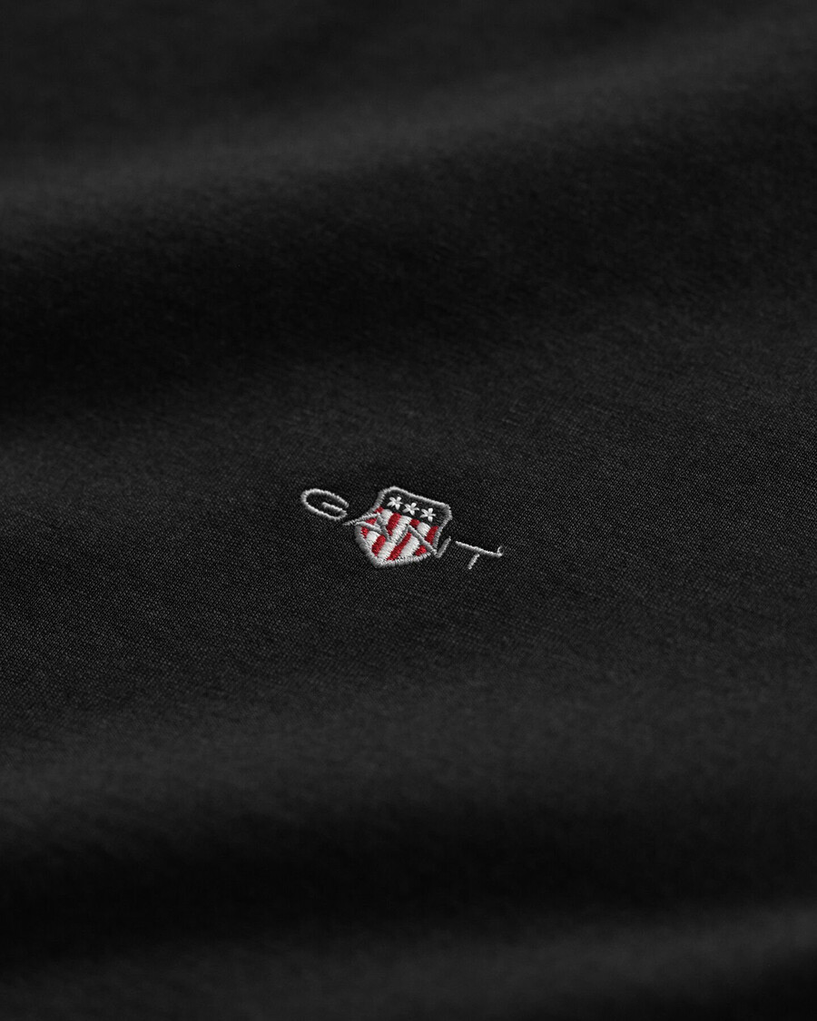 shield-t-shirt in regulärer passform – schwarz