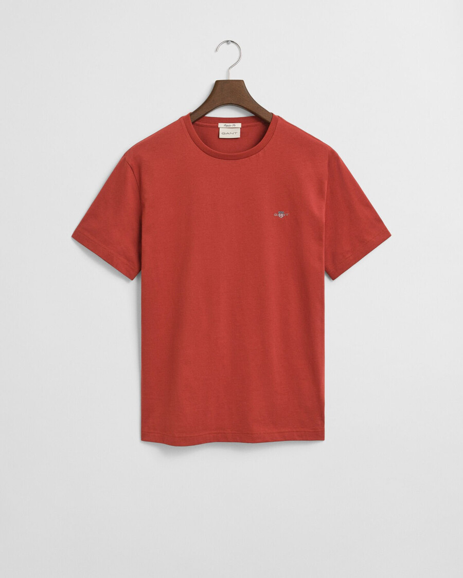 regular fit shield t-shirt – modern rust