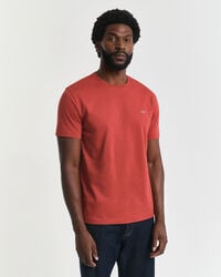 regular fit shield t-shirt – modern rust