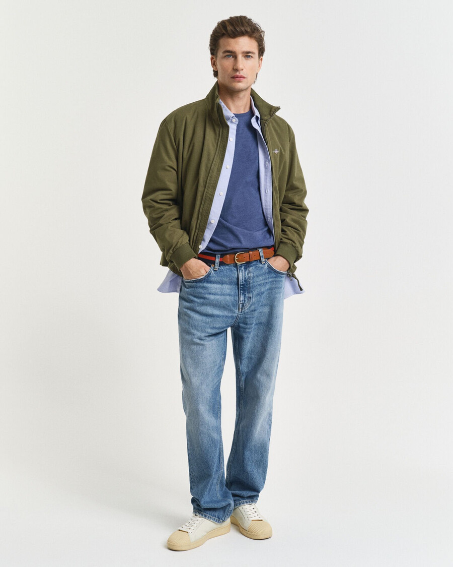 regular fit shield t-shirt - dunkelblau meliert