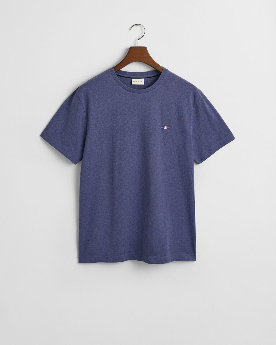 regular fit shield t-shirt - dunkelblau meliert
