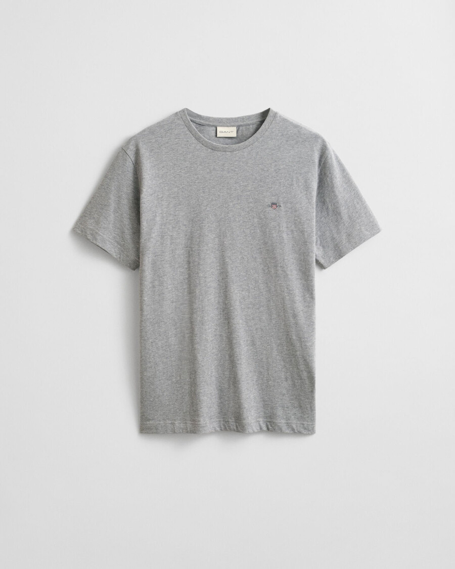 regular fit shield t-shirt – graumeliert
