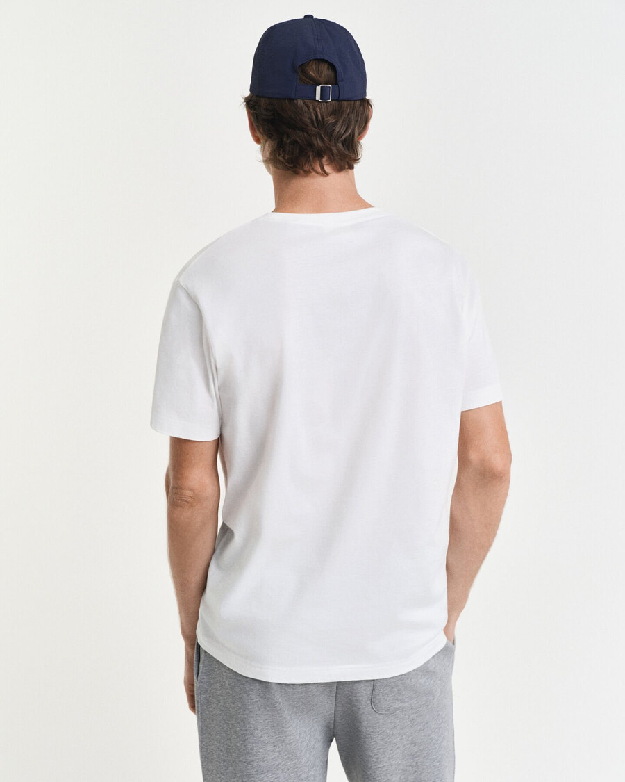 archive shield t-shirt – weiß