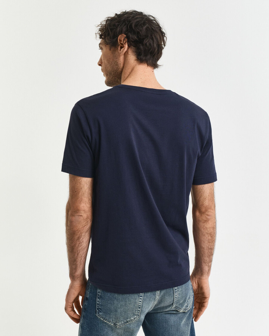 archive shield t-shirt – abendblau